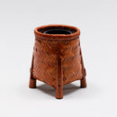 No.26 Woven Bamboo Basket – Tapered Shape with Legs, φ12