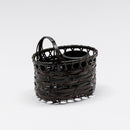 No.28 Dyed Oval Bamboo Basket with Handle