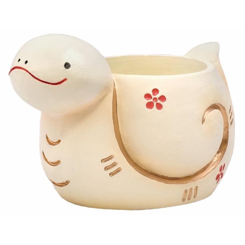 Character Pot Snake (White)