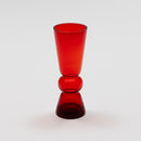玻璃・立插花花器 紅色