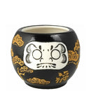 Daruma Ceramic Vase – Black Pine