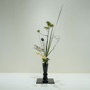 玻璃・立插花花器 灰色