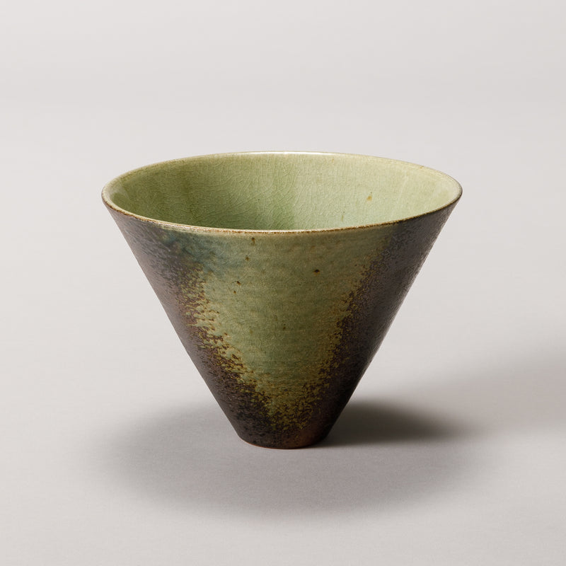 1 小林正明 作 辰砂ぐすり 陶器 花器 池坊 華道具 フラワーベース 花瓶