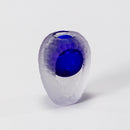 Roche Cut High Vase - Lapis Blue