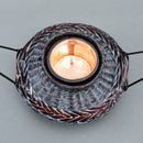 染色牡丹籠（附手柄）