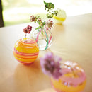 Tsugaru Vidro Bud Vase IROTEMARI HANAGUMO