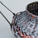 染色牡丹籠（附手柄）