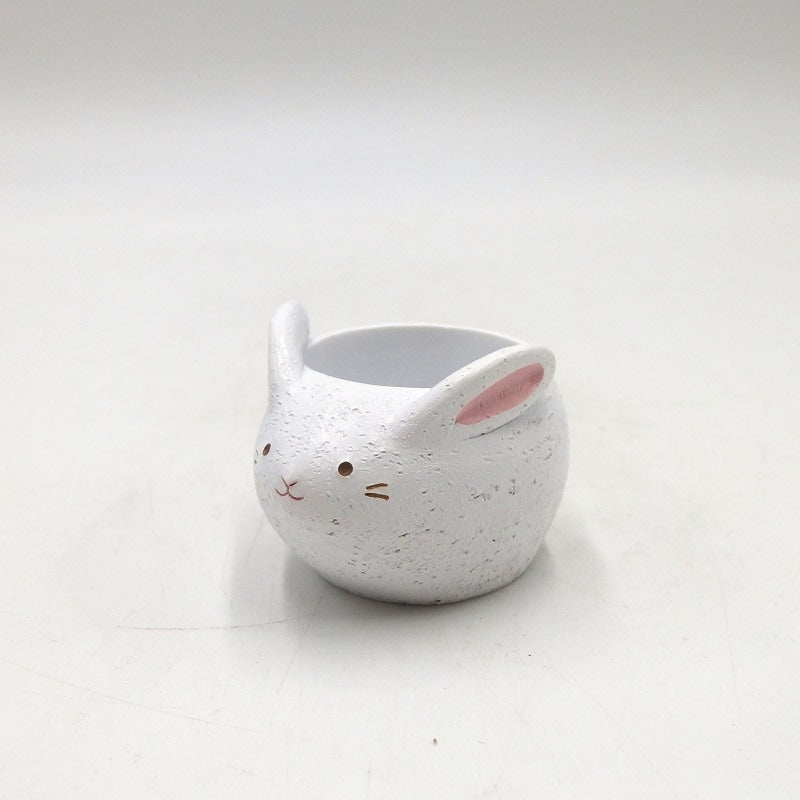 Character Pot (moon viewing rabbit)