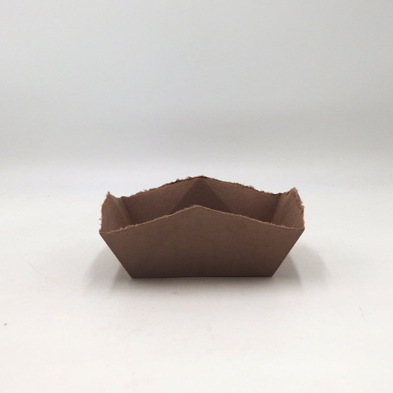 Paper Vase Rectangle S/brown