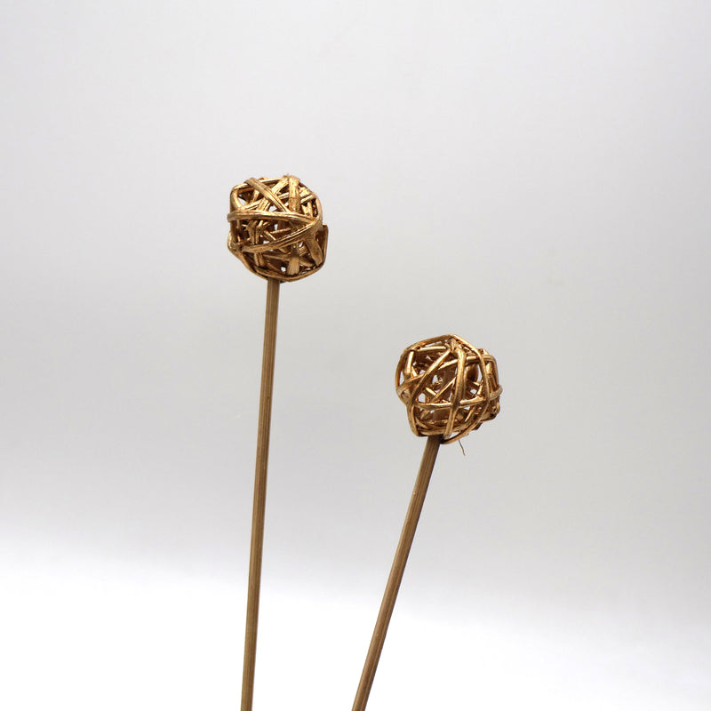 Natural Pick – Rattan Ball Gold (5pcs)