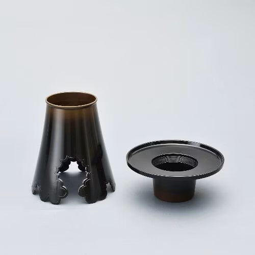 池坊　御幻猪薄葉田　花器　在銘【極上品】華道　共箱 御玄豬專明好(上)