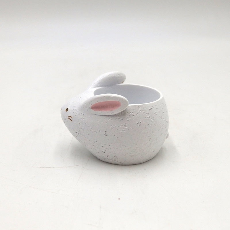 Character Pot (moon viewing rabbit)