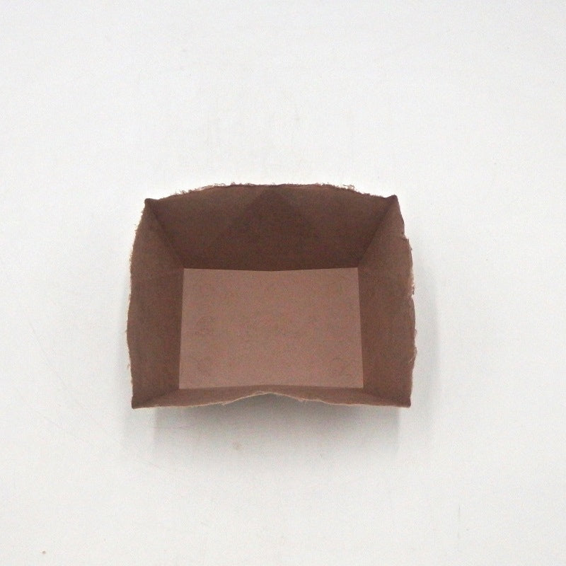 Paper Vase Rectangle S/brown