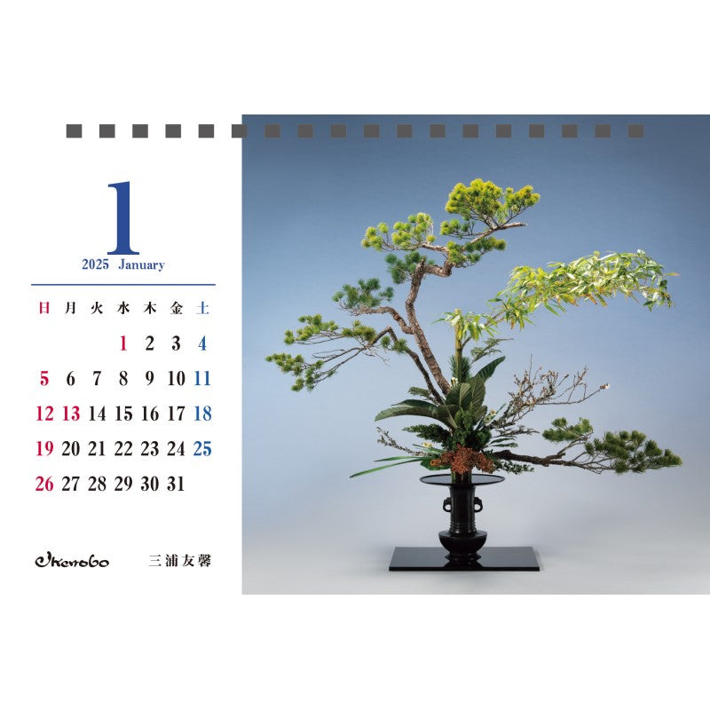 2025 IKENOBO Desk Calendar (Japanese Edition)