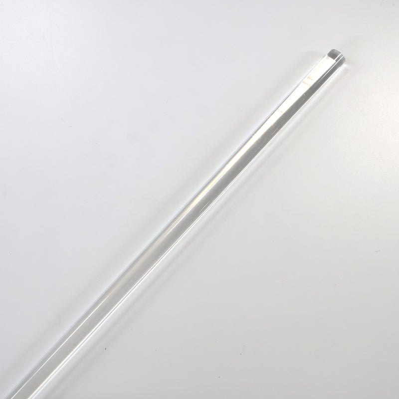 Acrylic Stick, Round, Clear, 15mm