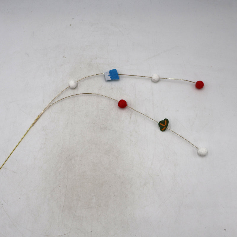 New Year Chirimen Ball Pick – Mt. Fuji & Pine