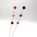 Chirimen Temari Pick - Purple (2pcs)