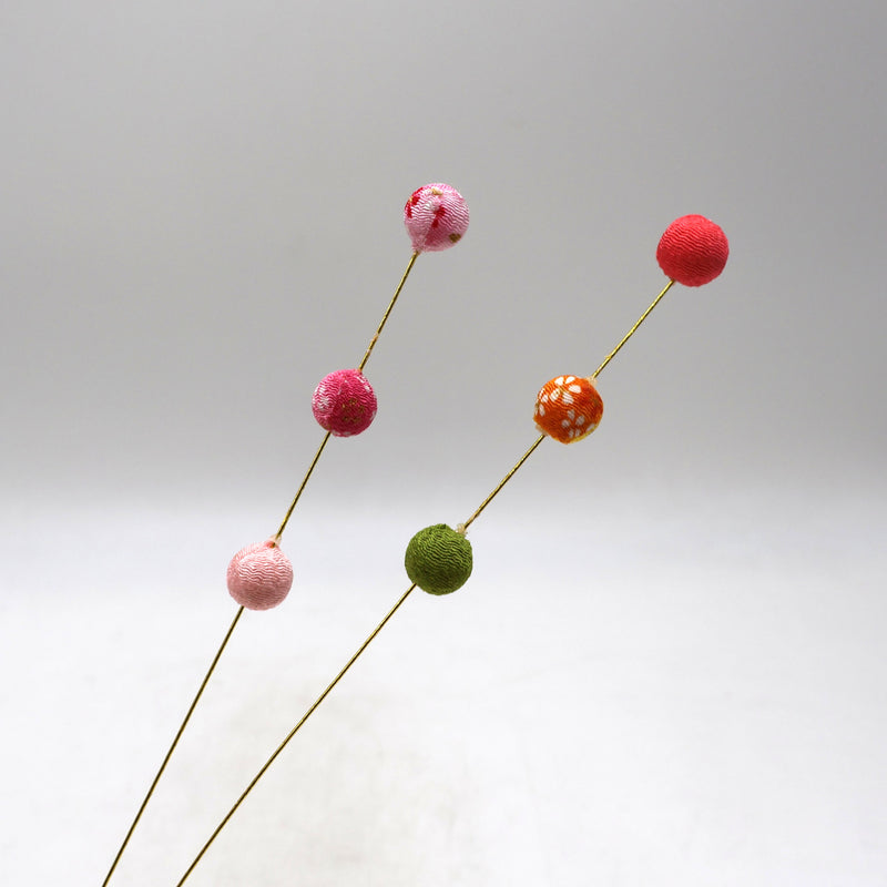 Chirimen Temari Pick - Pink (2pcs)