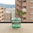 MADO Bud Vase – Ice Green / Swirl Pattern