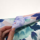 Ikenobo × Chiso Original Handkerchief – Peony Blue