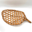 Kochosai 07229 White Bamboo Leaf Shape Plate