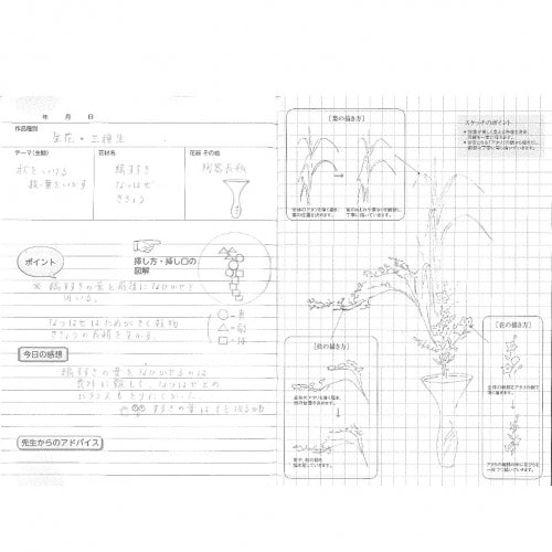 Ikenobo sketch notebook