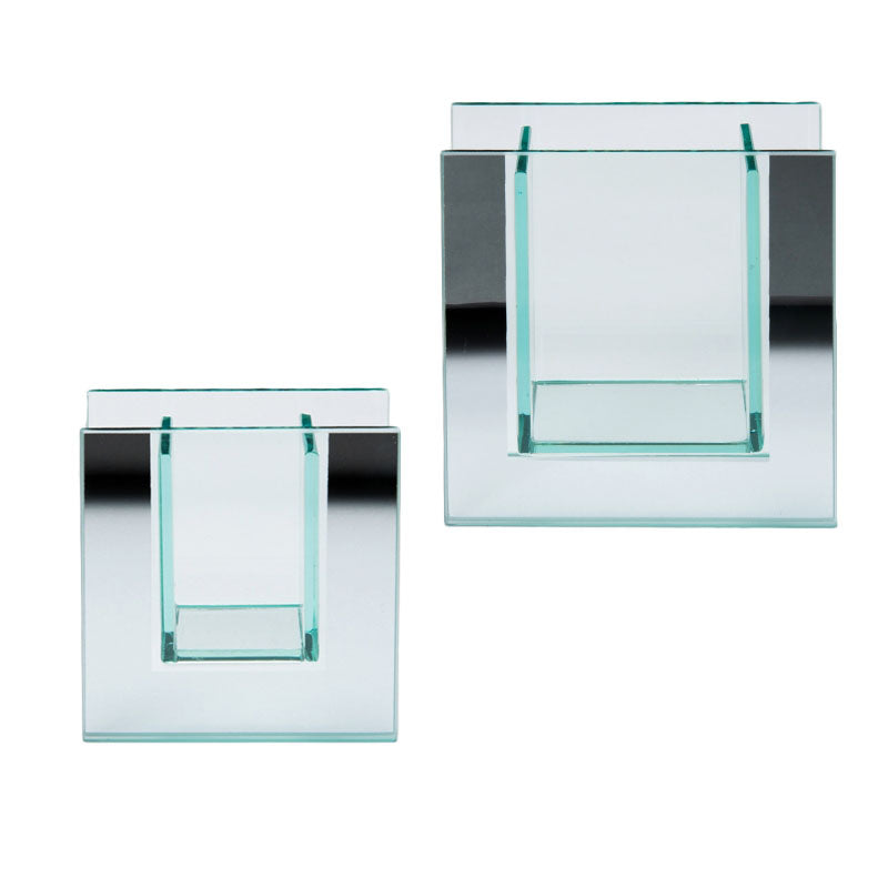 Glass Vase clap Square (Small)
